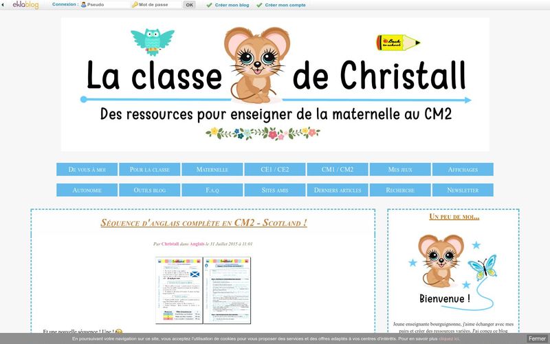 Christall'Ecole : Séquence d'anglais complète en CM2 - Scotland !