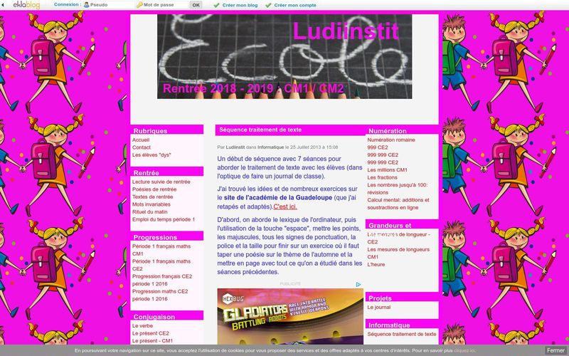 Ludiinstit : séquence traitement de texte